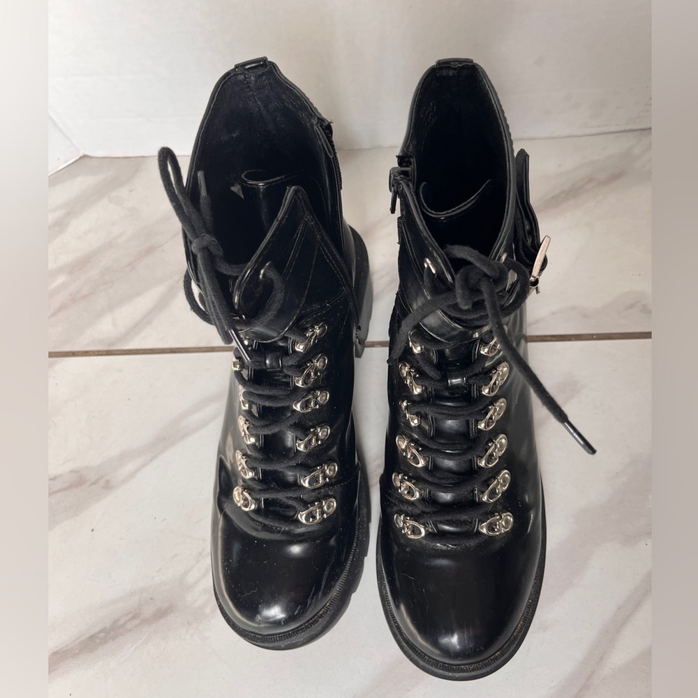 Jeffrey Campbell "Czech" Platform Combat Boots. PRE OWNED SIZE 9M - Picture 4 of 12